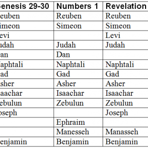Tribes of Israel, variations